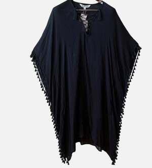 Walter Baker Acapulco Dress Kaftan Swimsuit Coverup Fringe Resort One Size NWT